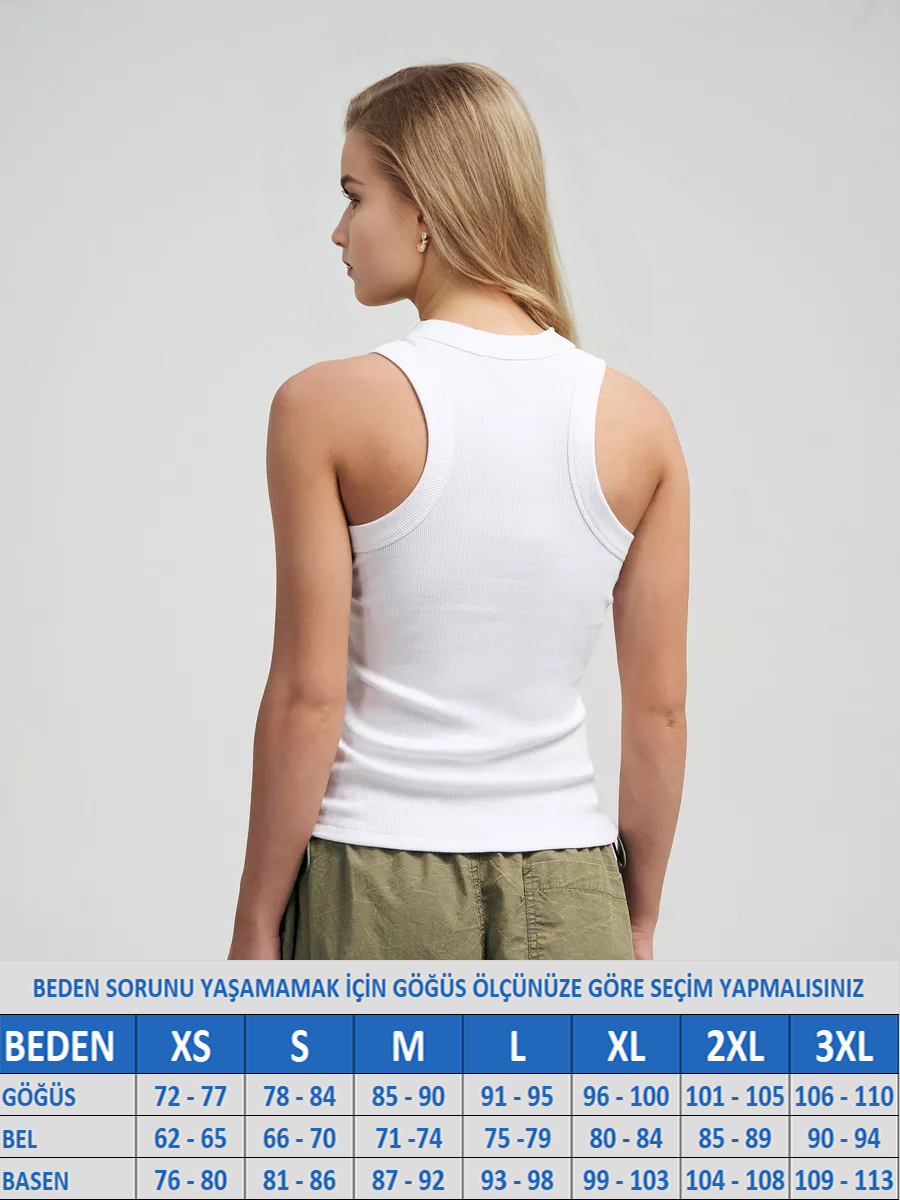 Kadın%20Halter%20Yaka%20Kaşkorse%20Fitilli%20Beyaz%20Atlet