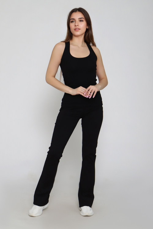 Kadın%20Çapraz%20Askılı%20Kaşkorse%20Fitilli%20Siyah%20Atlet