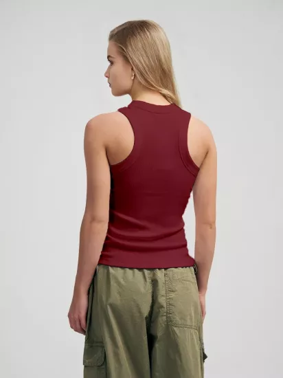 Bordo Fitilli Halter Yaka Atlet